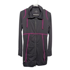 ATHLETA (Women's Small) Spinnacker Long Sun Jacket Gray Pink